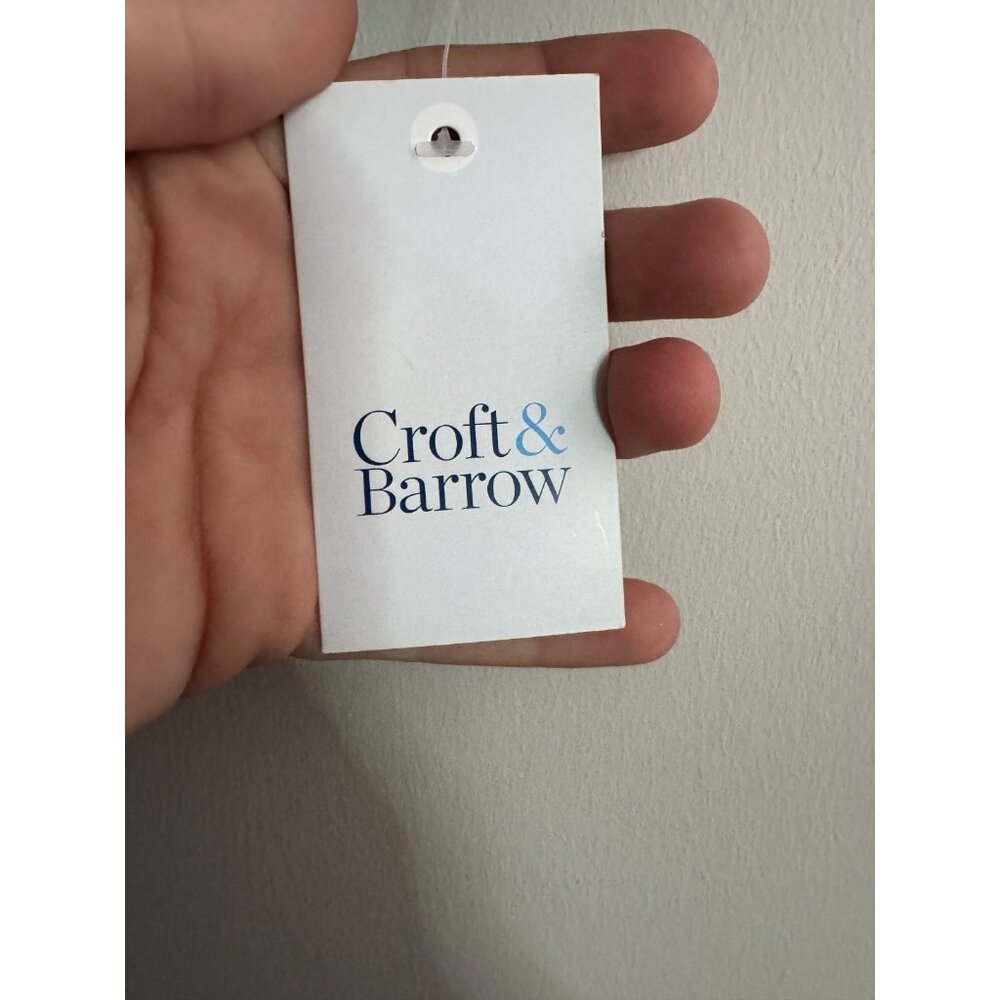 Croft & Barrow Eyelash Knit Cowl Neck Sweater - Medium - Grey & Black Pattern - Picture 7 of 16